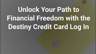 destiny credit card log in